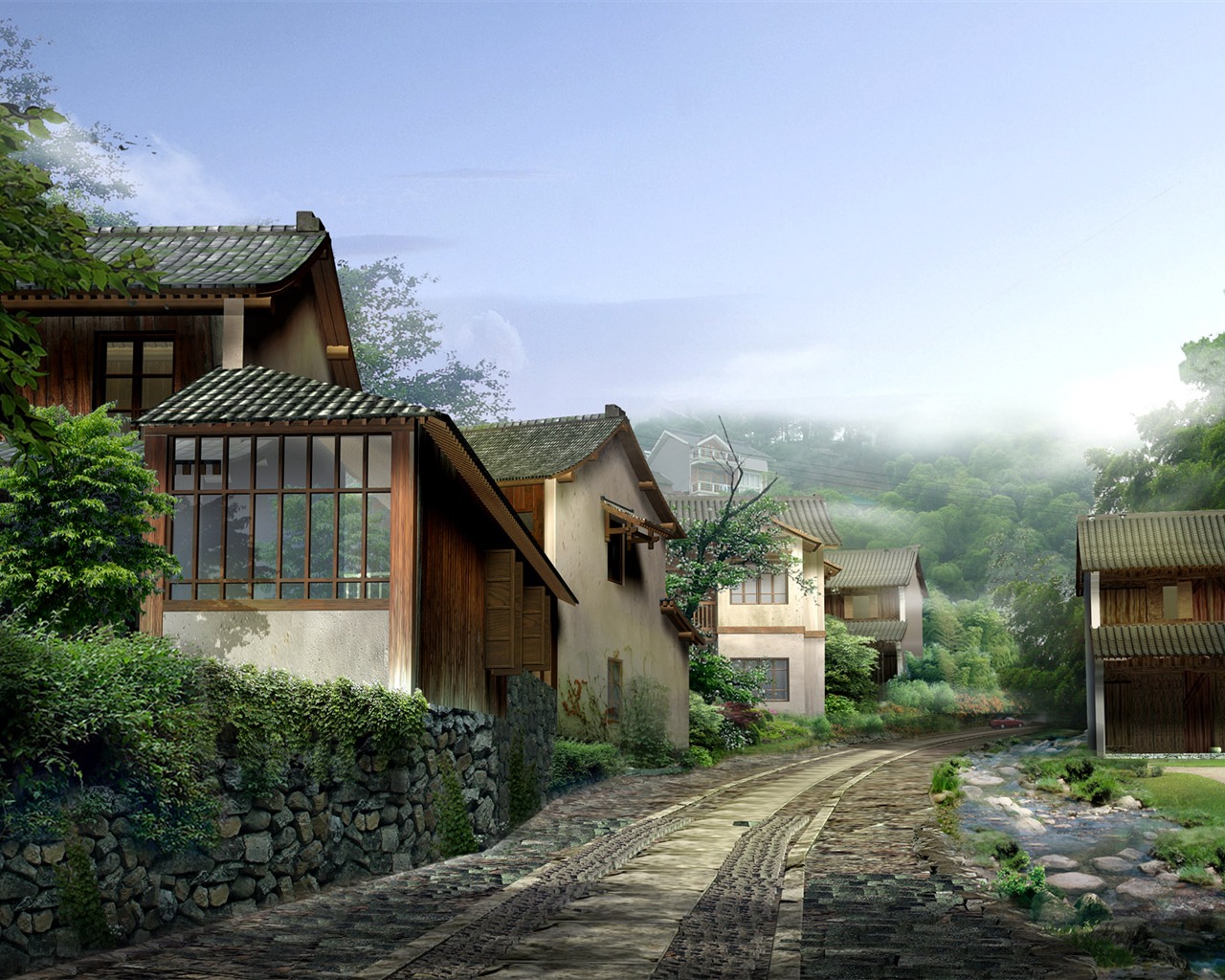 建築園林精美壁紙 #1 - 1280x1024