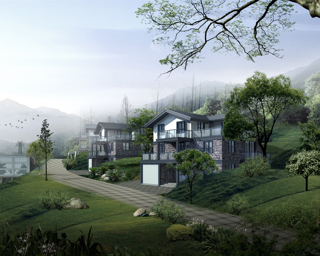 建築園林精美壁紙 #2 - 1280x1024