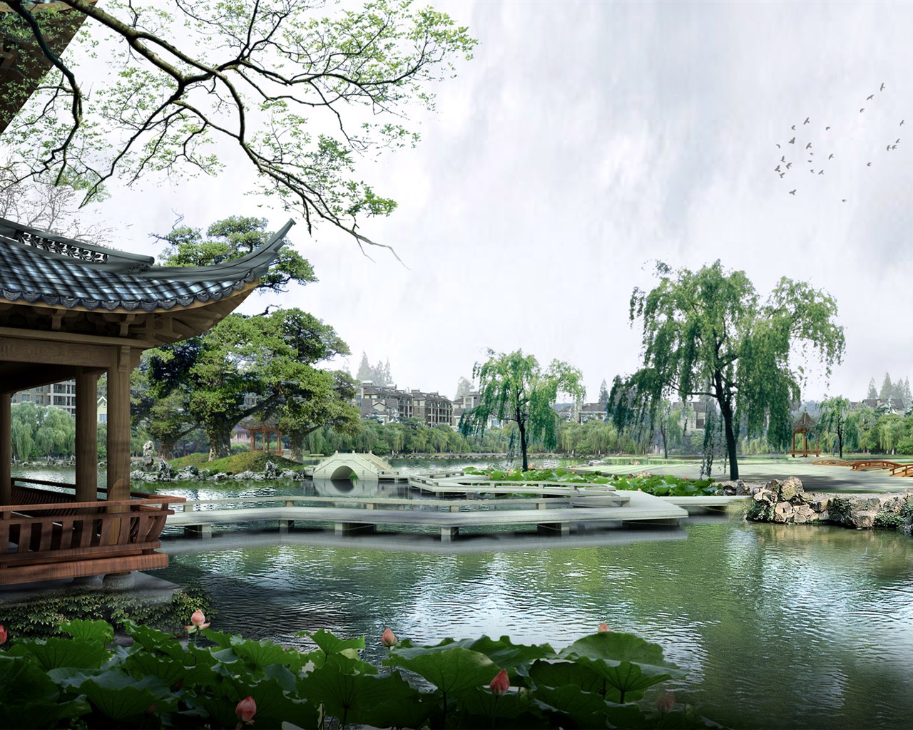 建築園林精美壁紙 #4 - 1280x1024