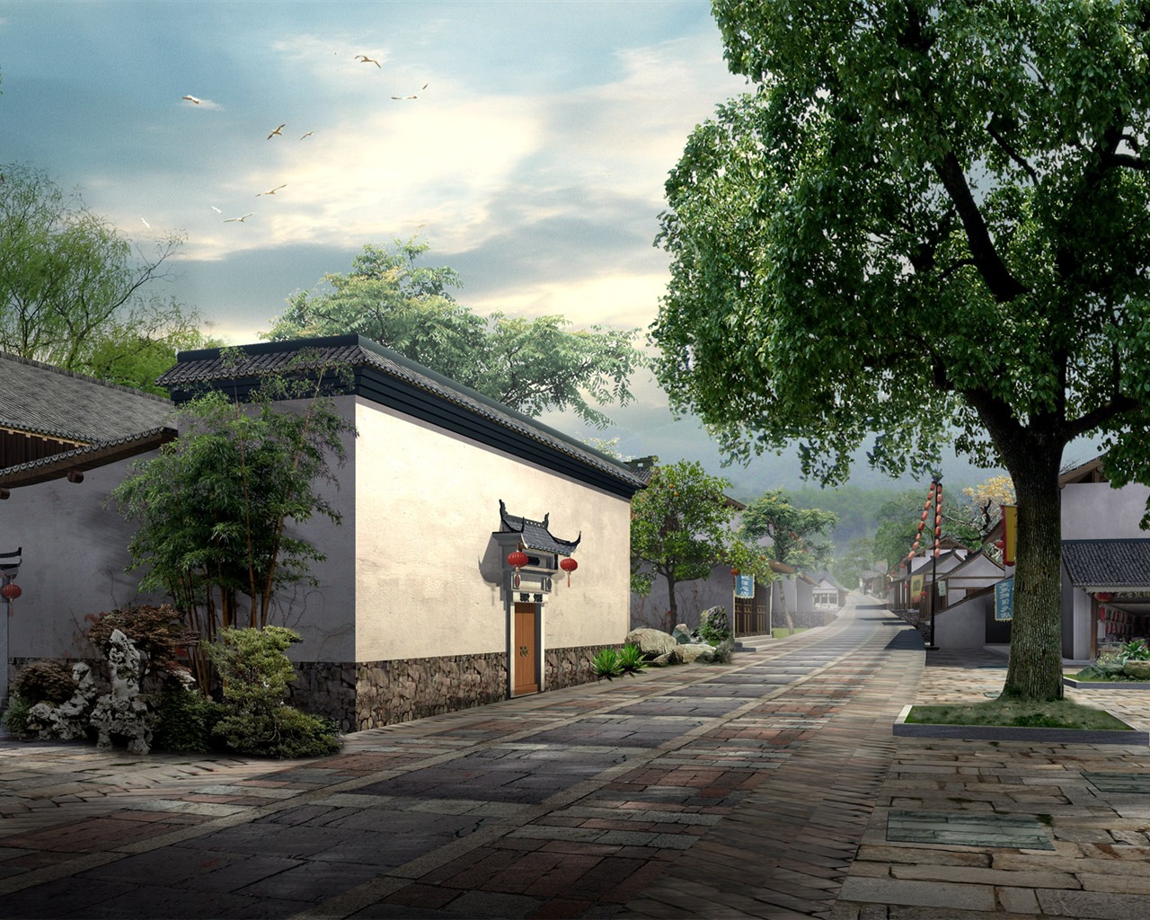 Exquisite architectural landscape wallpaper #28 - 1280x1024