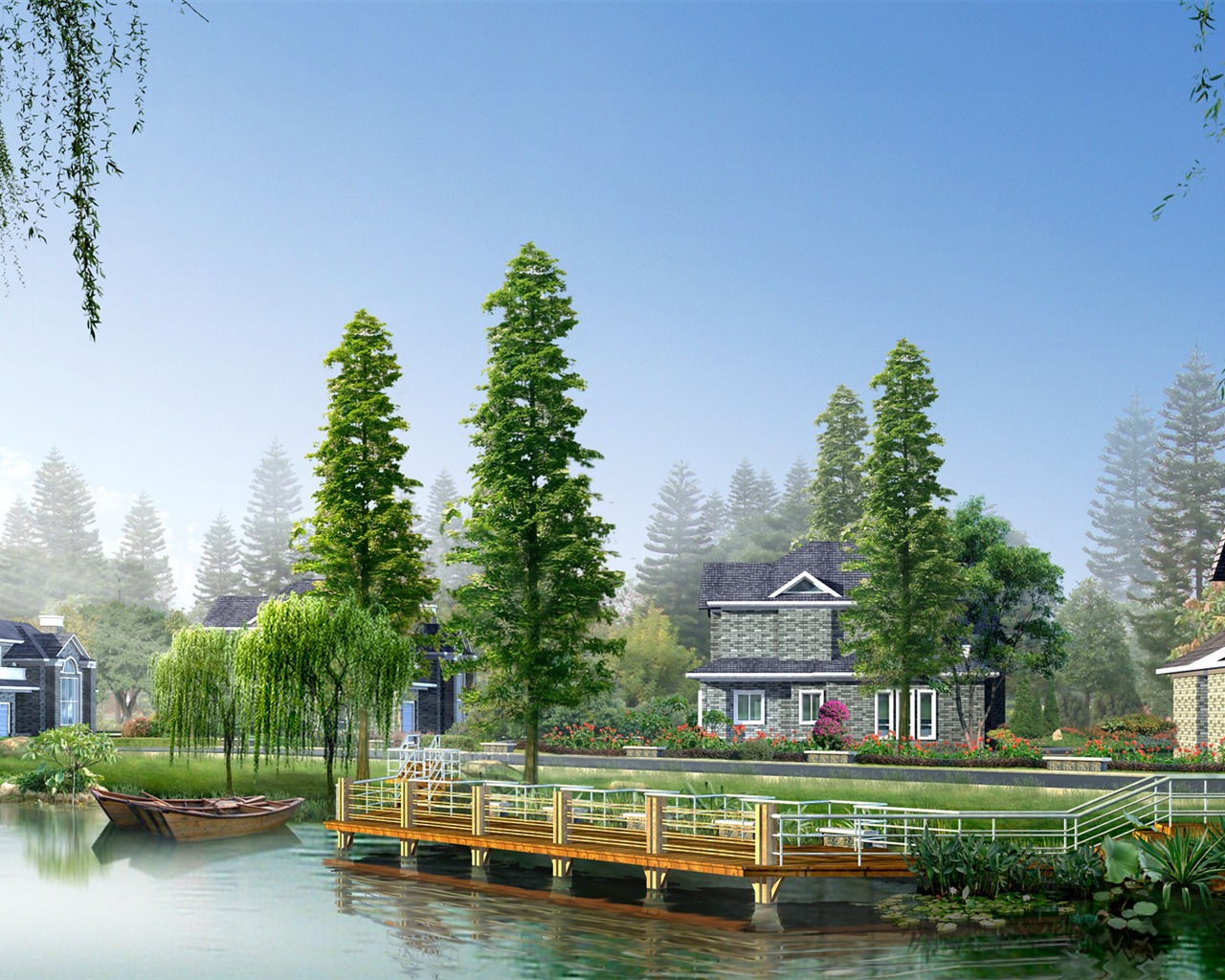 建築園林精美壁紙 #39 - 1280x1024
