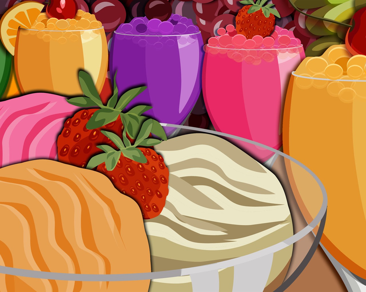 barevné tapety potravin #30 - 1280x1024