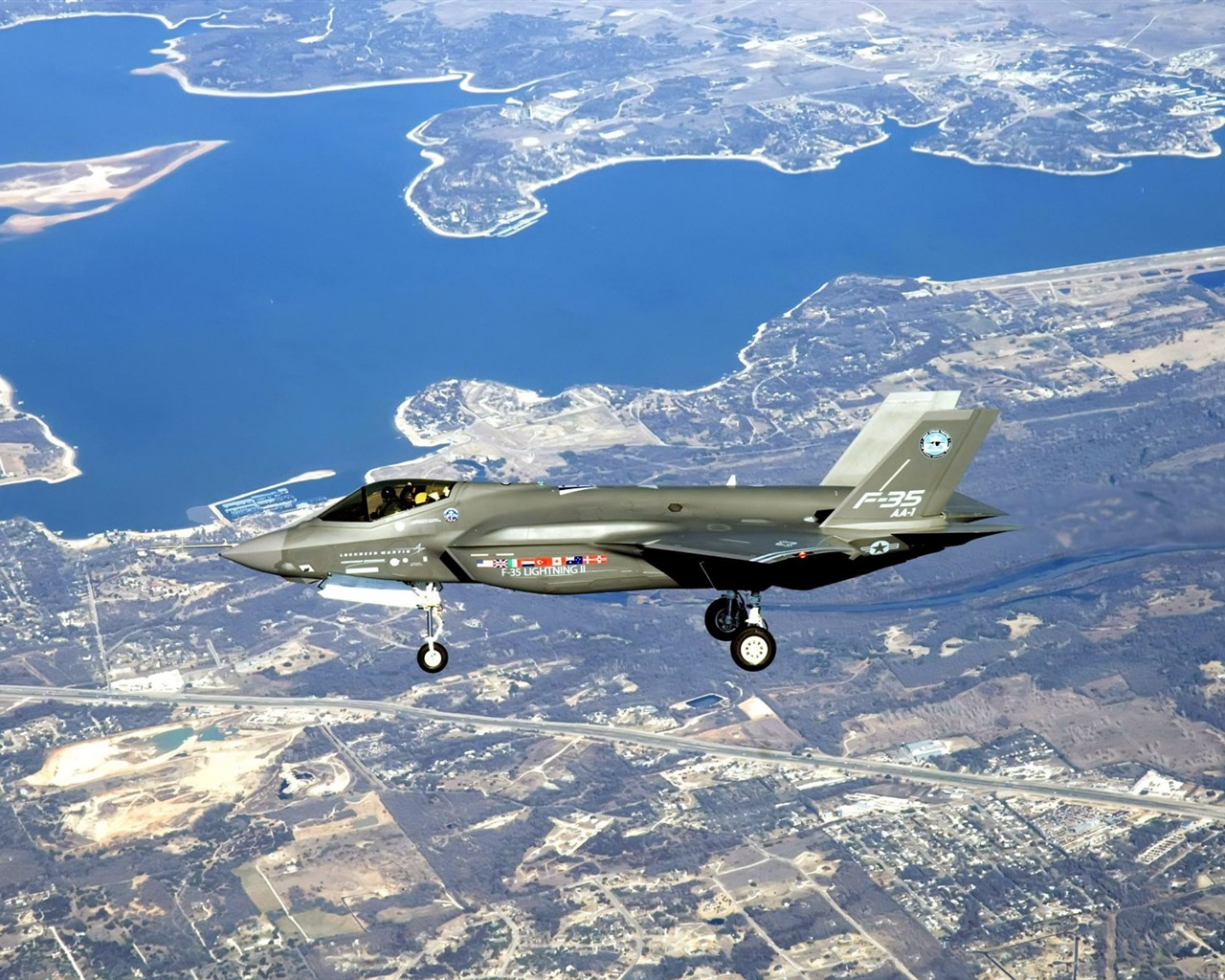 Widescreen wallpaper military aircraft #19 - 1280x1024