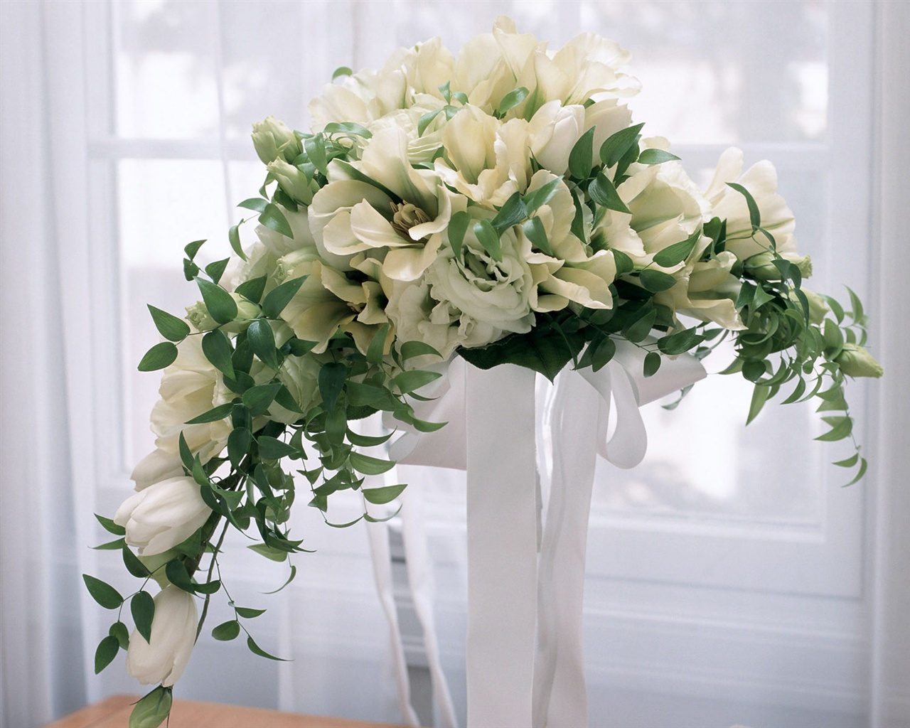 Blancanieves flores papel tapiz #6 - 1280x1024