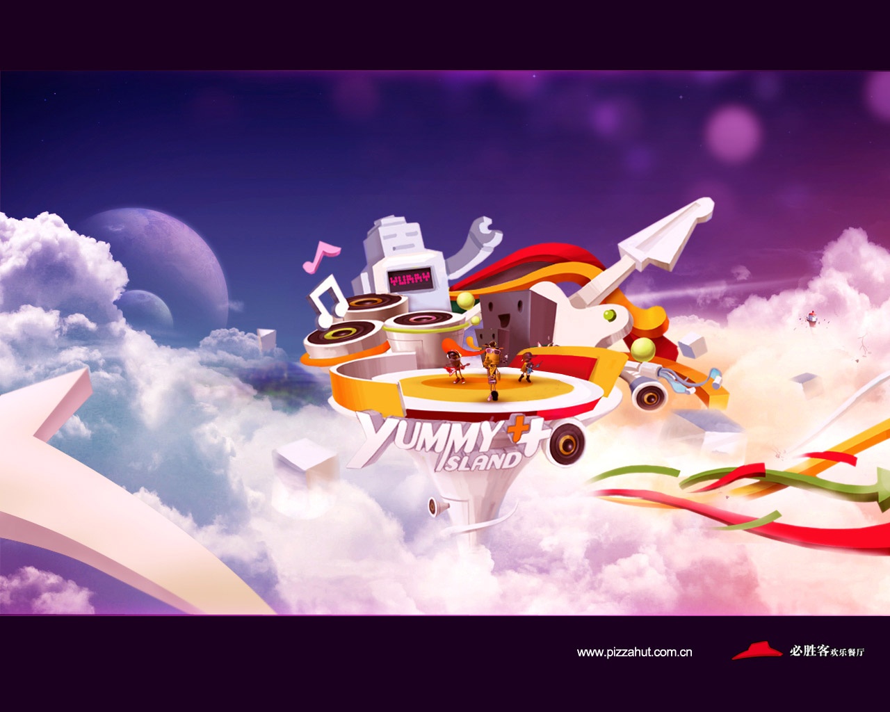 Pizza Hut reklamní design tapety (1) #14 - 1280x1024