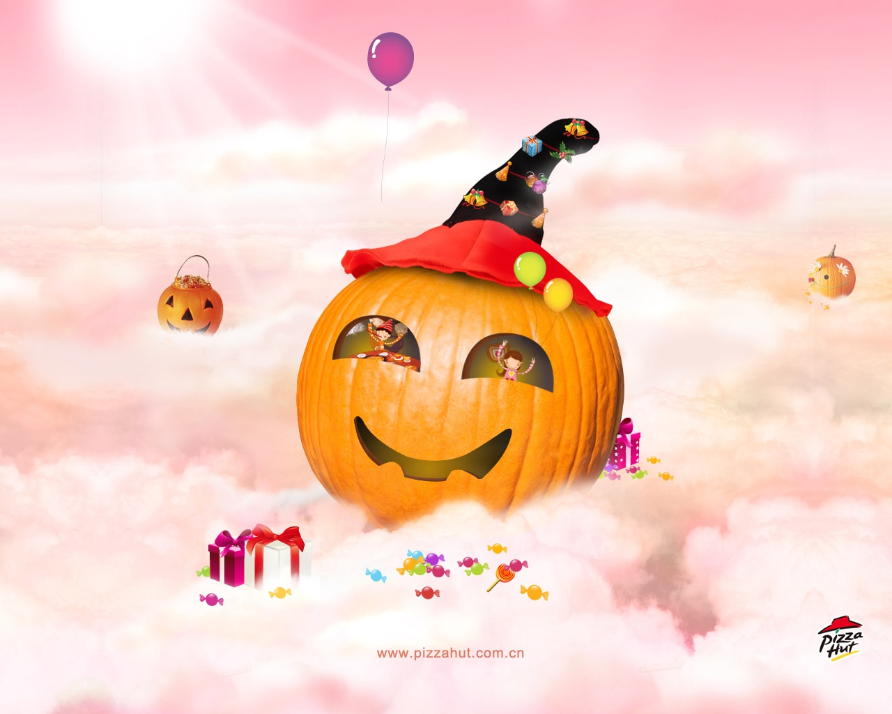 Pizza Hut reklamní design tapety (1) #15 - 1280x1024