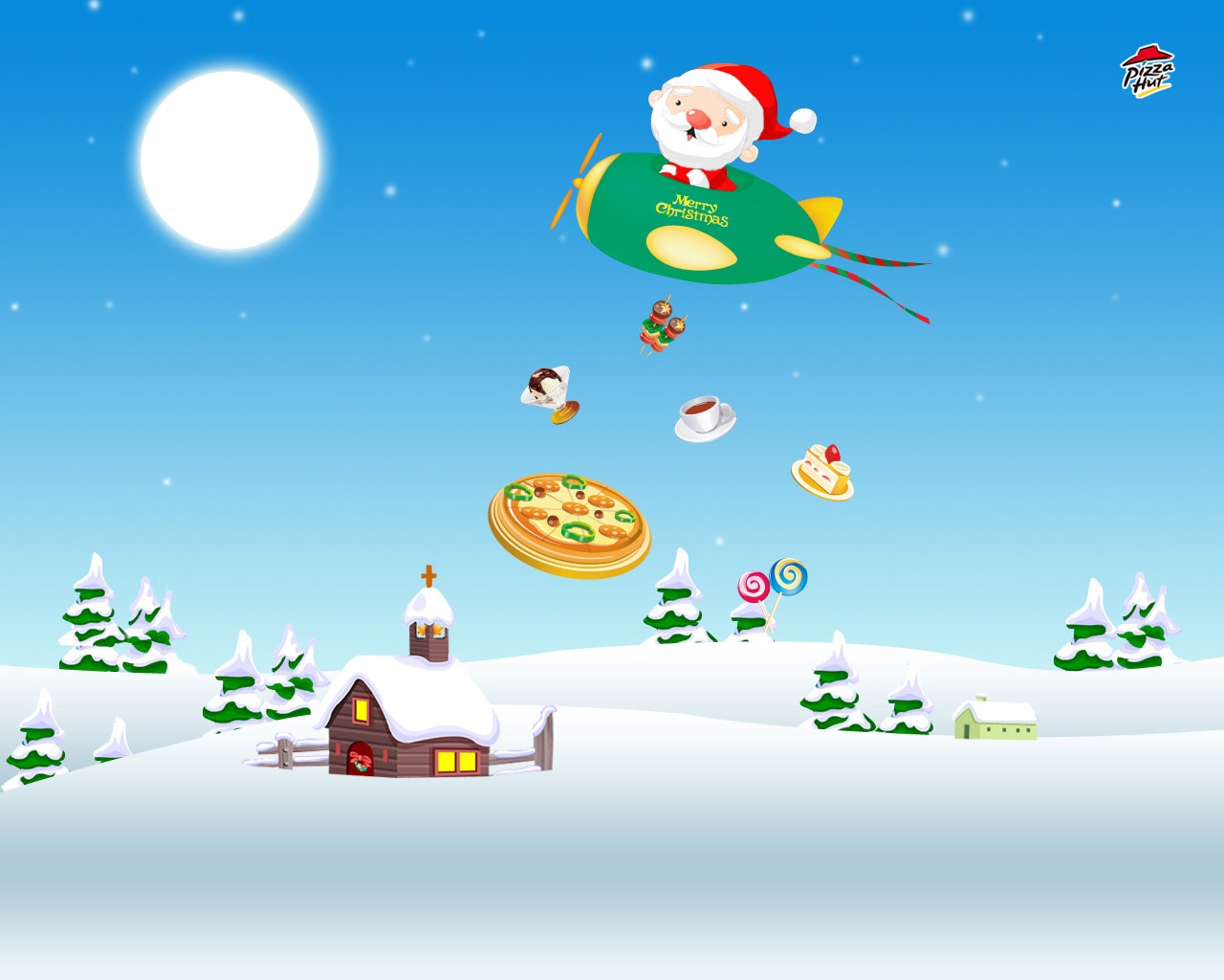 Pizza Hut reklamní design tapety (1) #25 - 1280x1024