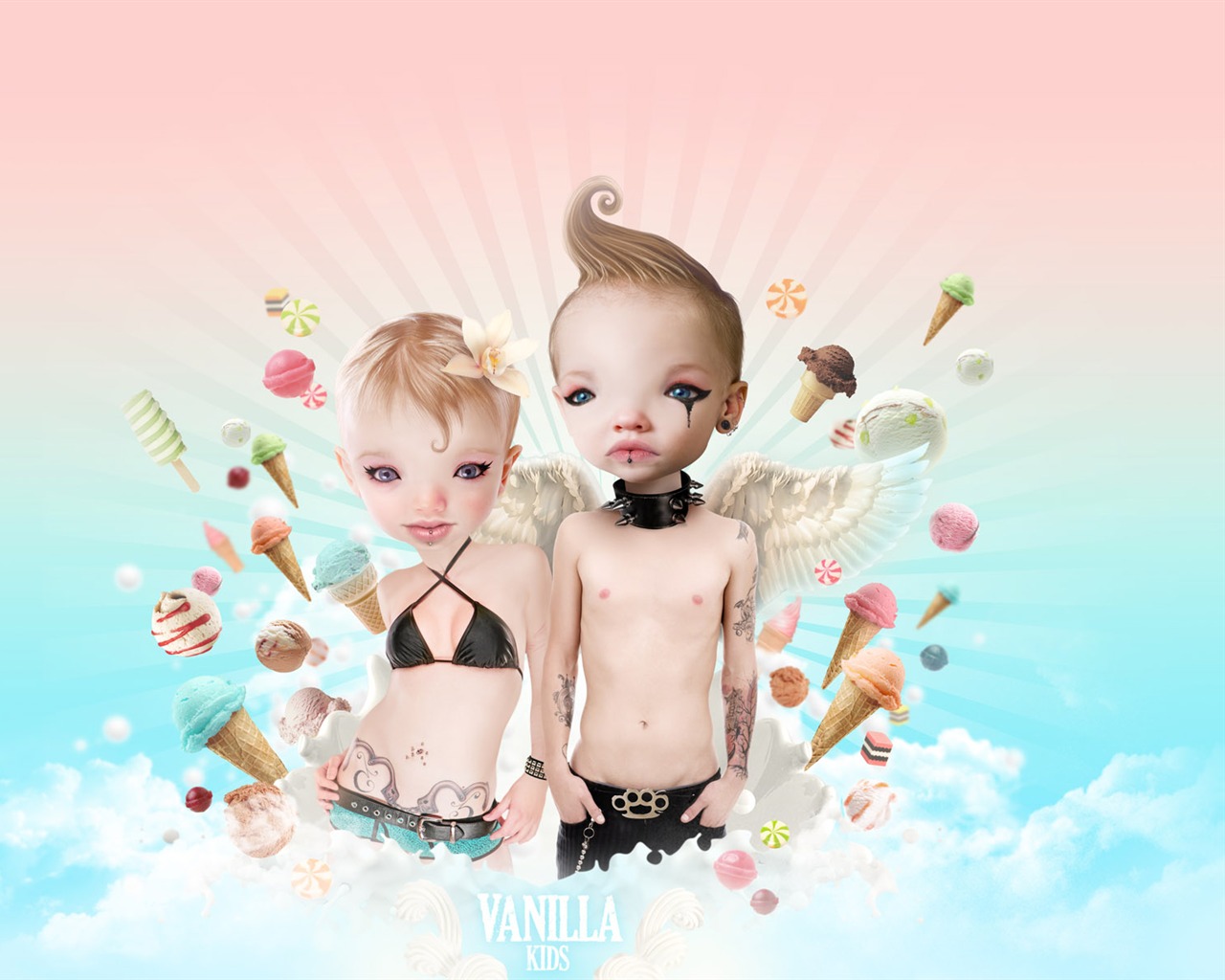 Ilustrace Design kolekce Wallpaper #21 - 1280x1024