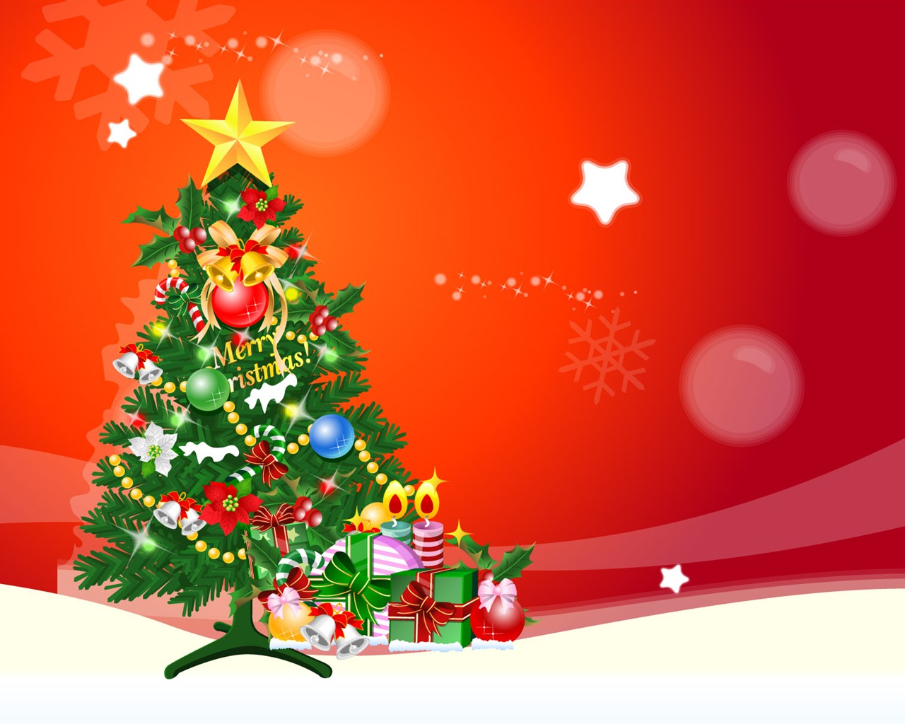 Christmas landscaping series wallpaper (10) #4 - 1280x1024