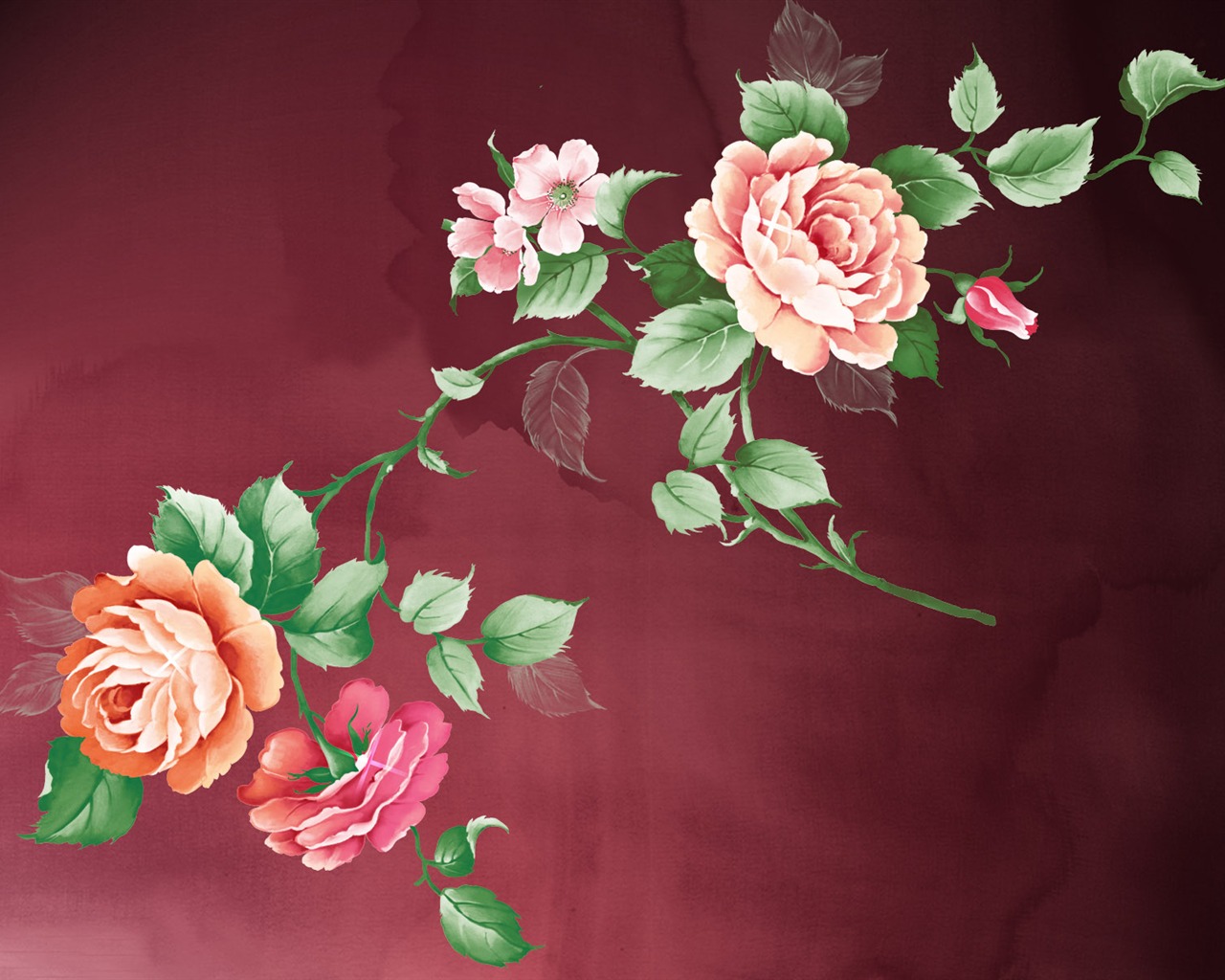 Synthetic Flower HD Wallpapers #2 - 1280x1024