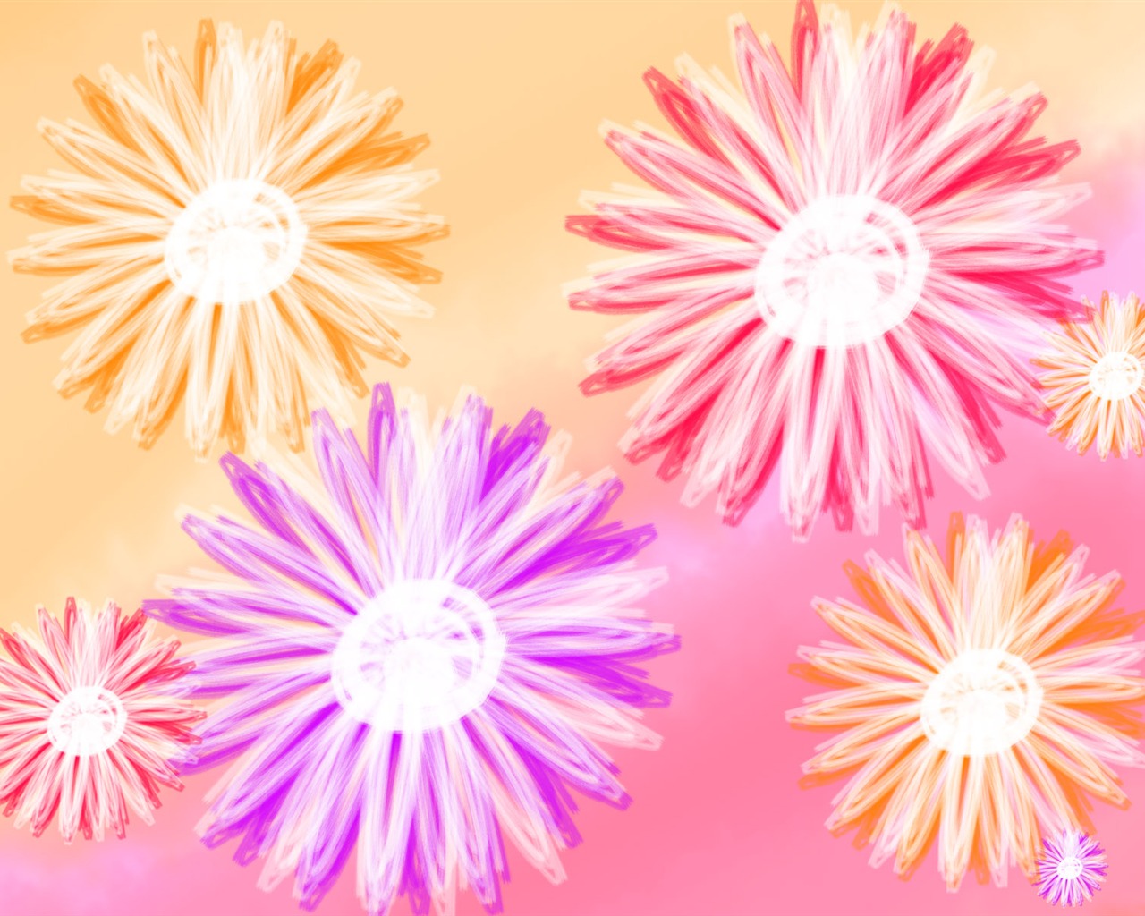 Syntetické Květinové HD Tapety na plochu #22 - 1280x1024