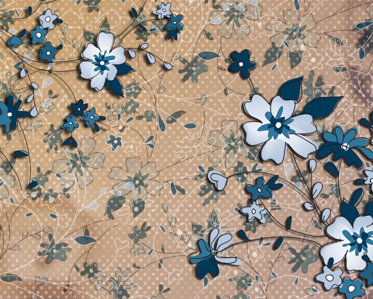 合成花卉 高清壁紙 #37 - 1280x1024