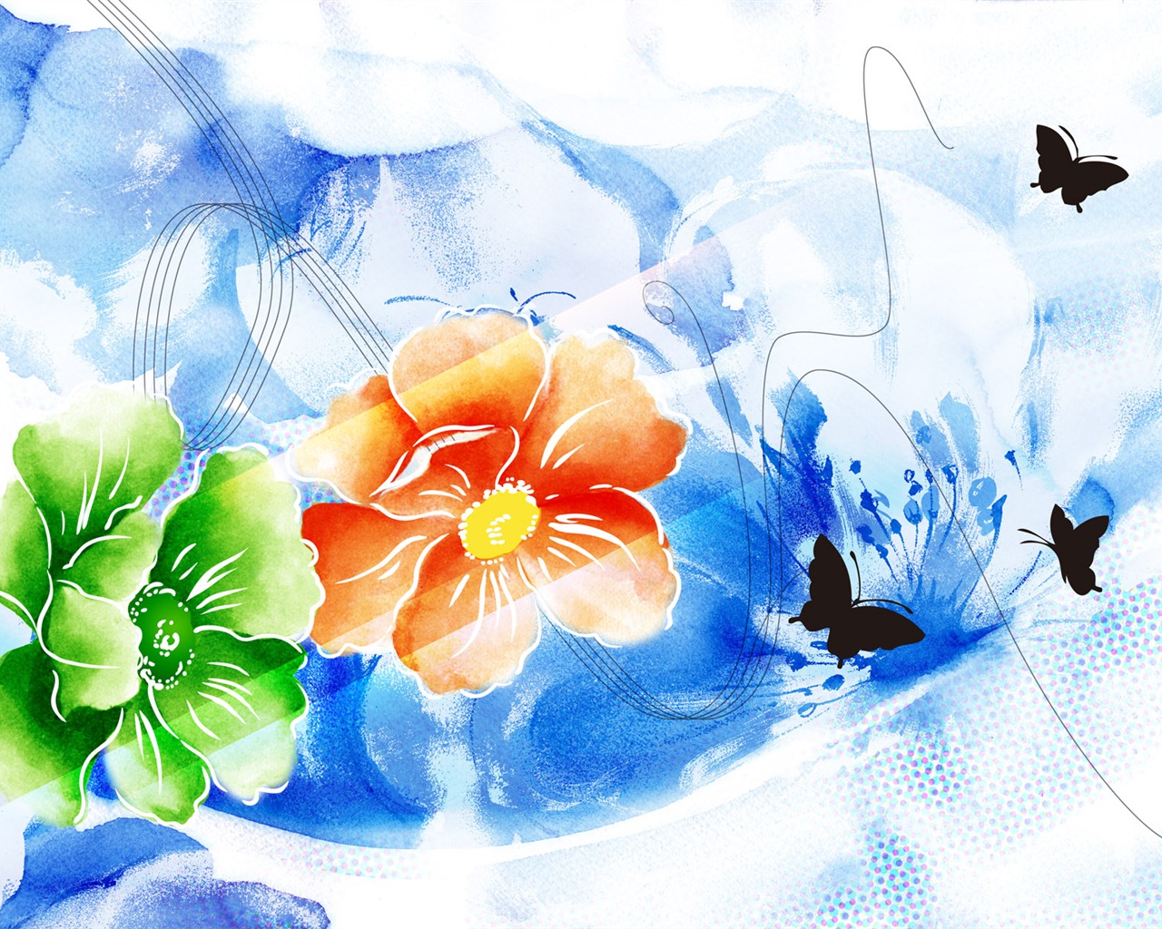 Synthetic Flower HD Wallpapers #39 - 1280x1024