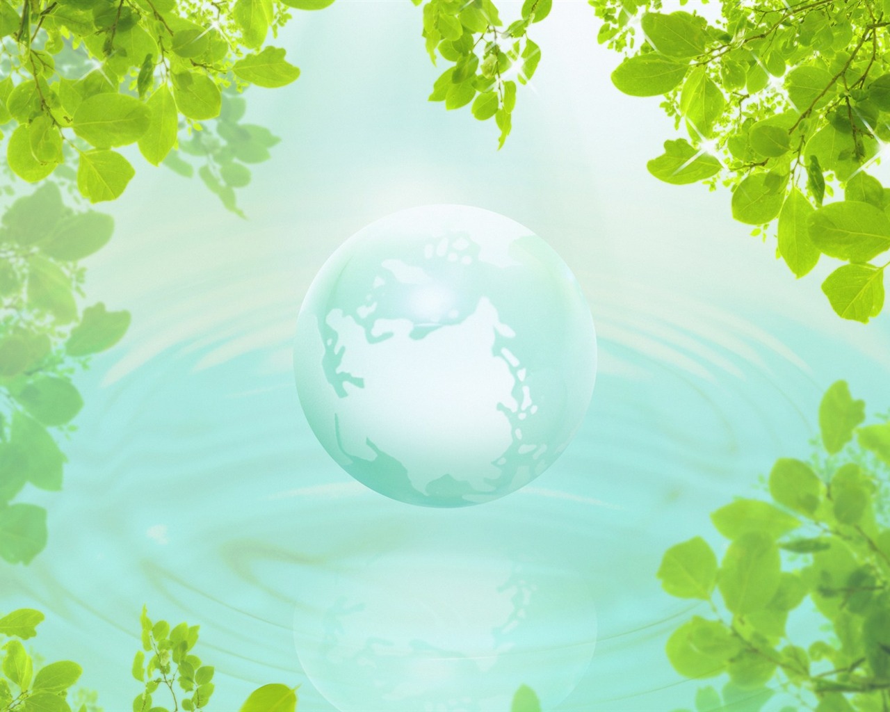 Green environmental topics PS Wallpaper #14 - 1280x1024