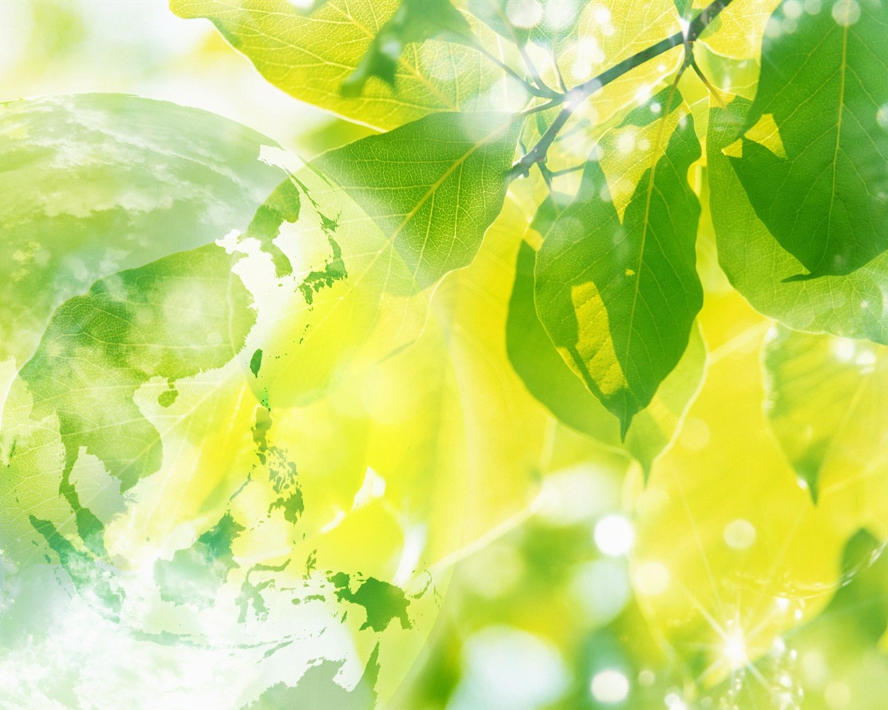 zelená témata životního prostředí PS Wallpaper #15 - 1280x1024