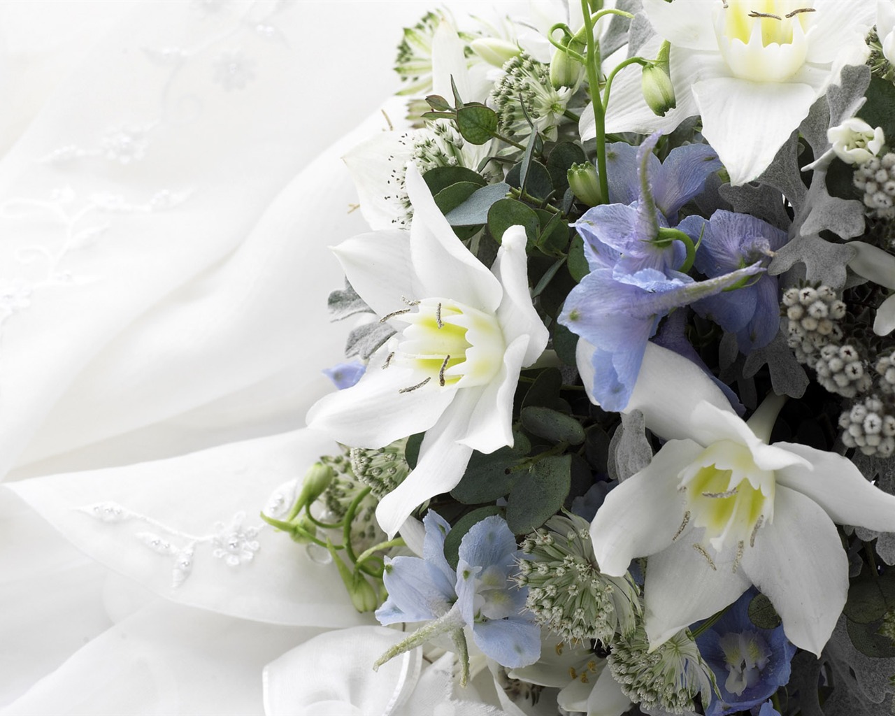 Svatební květinový svatební prsten tapetu (2) #1 - 1280x1024