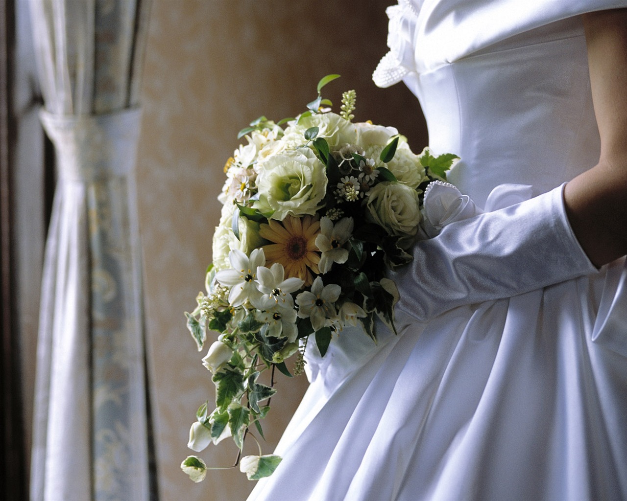 Svatební květinový svatební prsten tapetu (2) #14 - 1280x1024