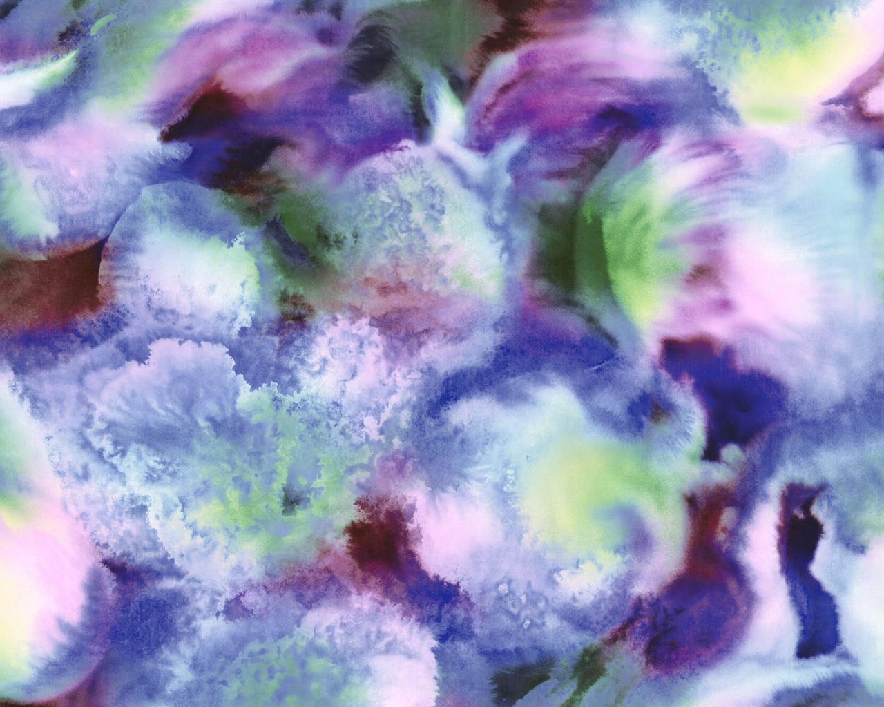 절묘한 잉크 꽃 배경 화면 #37 - 1280x1024