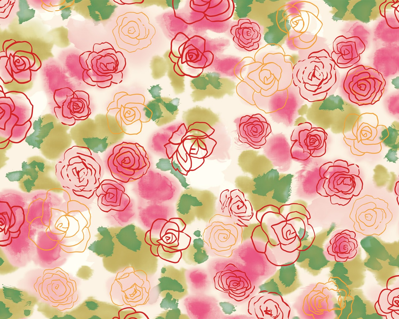 znamenitý inkoust květina tapety #39 - 1280x1024