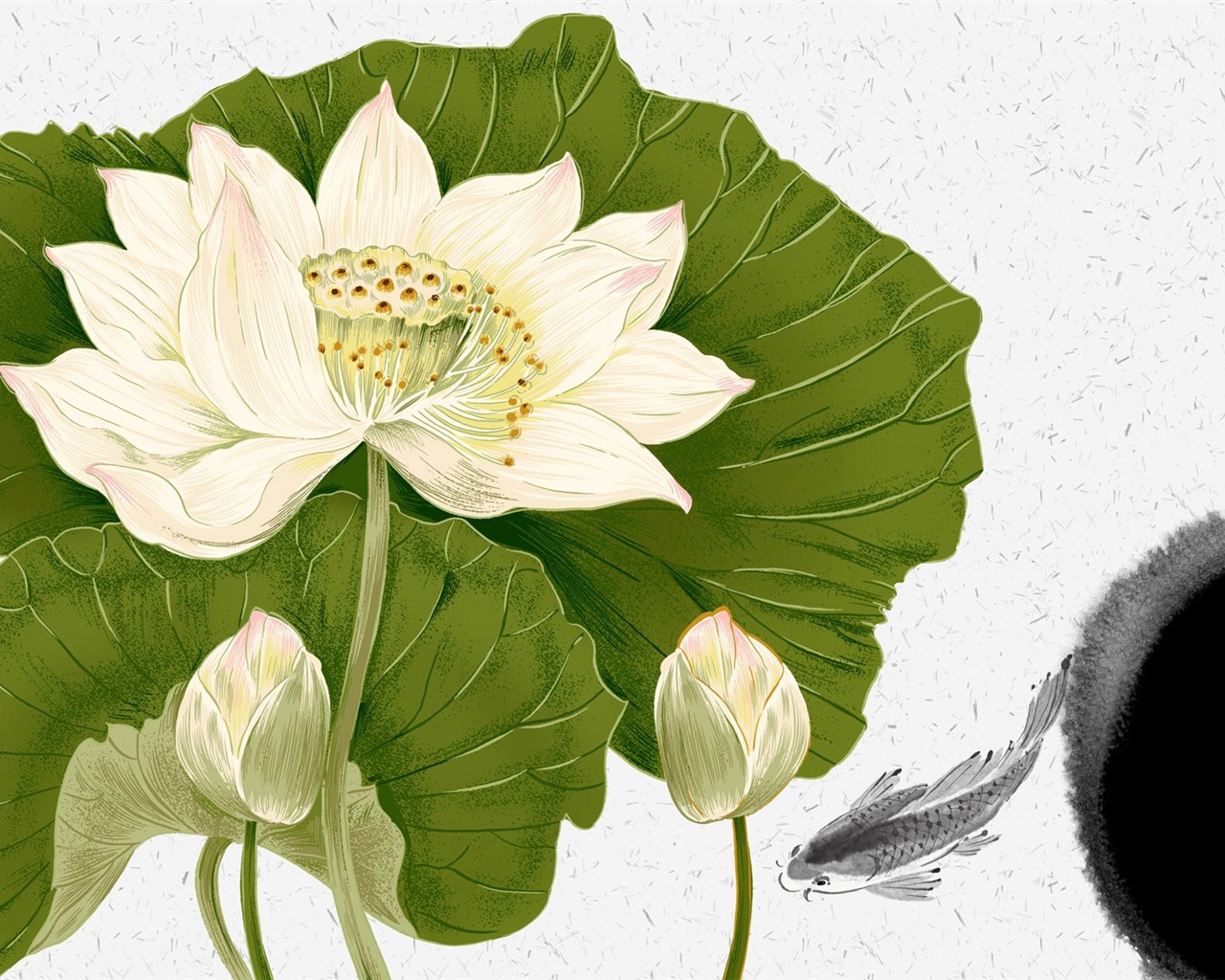 Květinová wallpaper ilustrace design #20 - 1280x1024