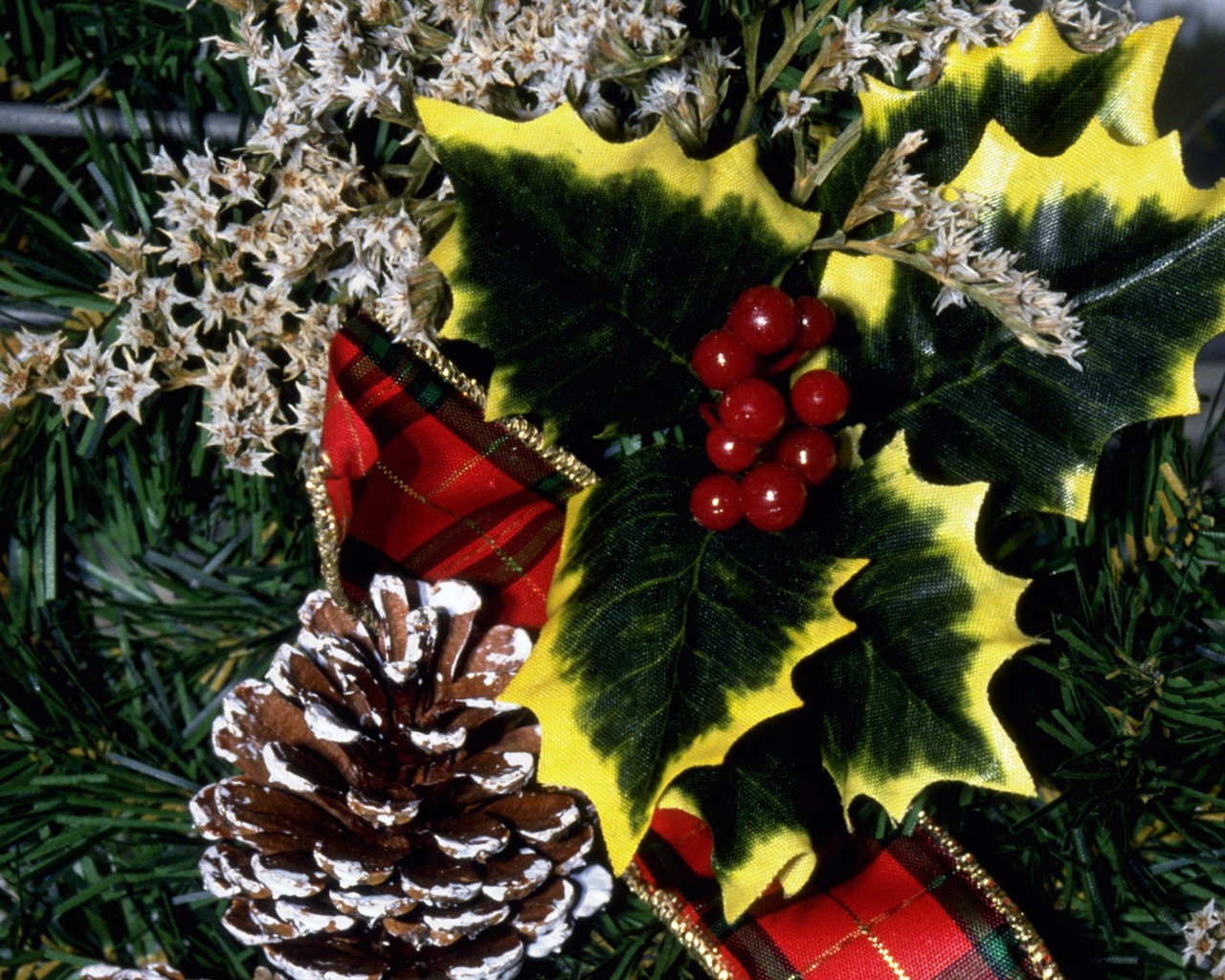 Weihnachten Landschaftsbau Serie Tapeten (15) #10 - 1280x1024