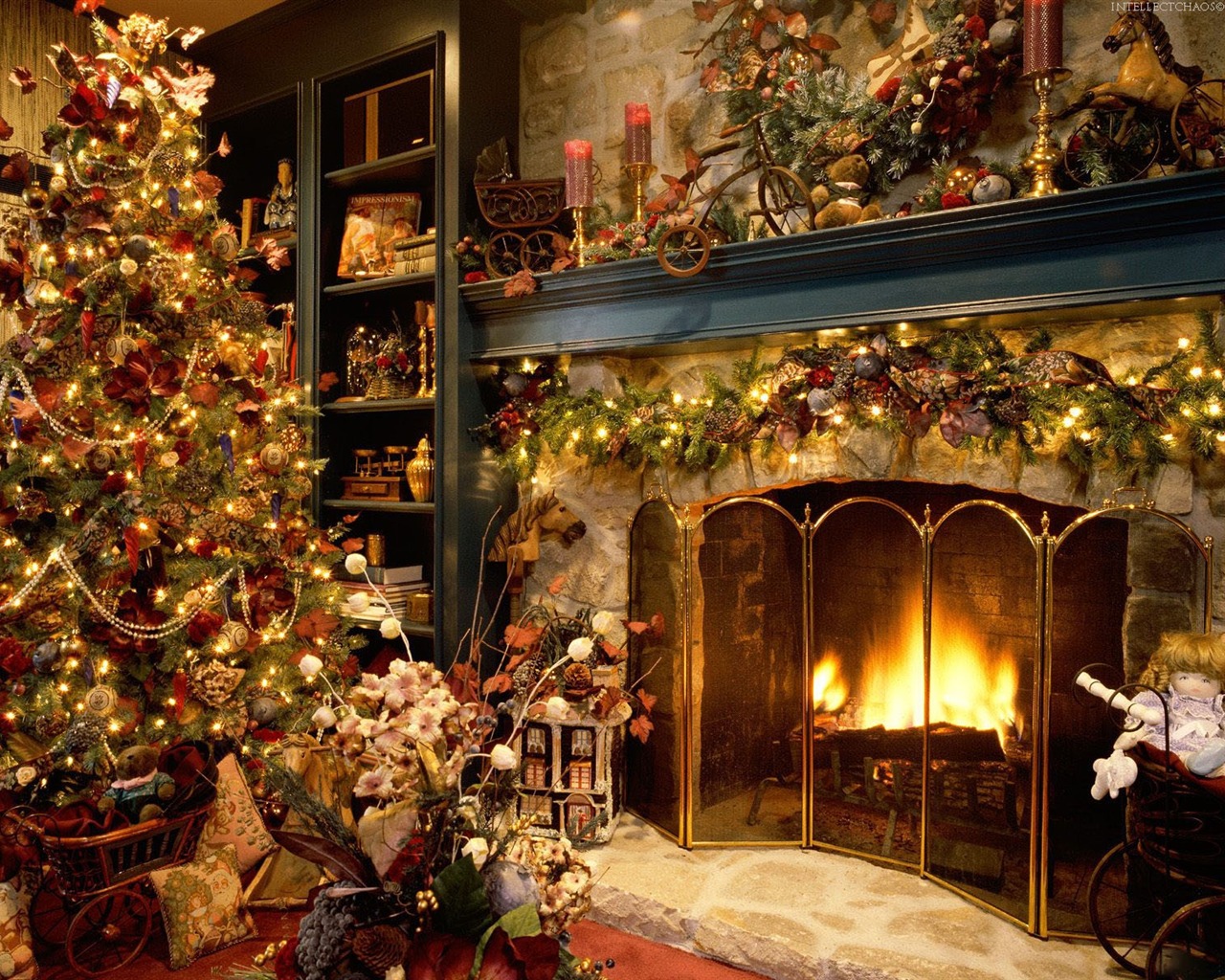 Christmas landscaping series wallpaper (15) #13 - 1280x1024