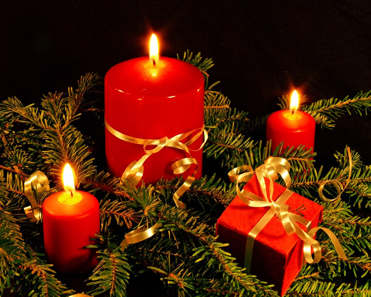 Christmas landscaping series wallpaper (16) #4 - 1280x1024