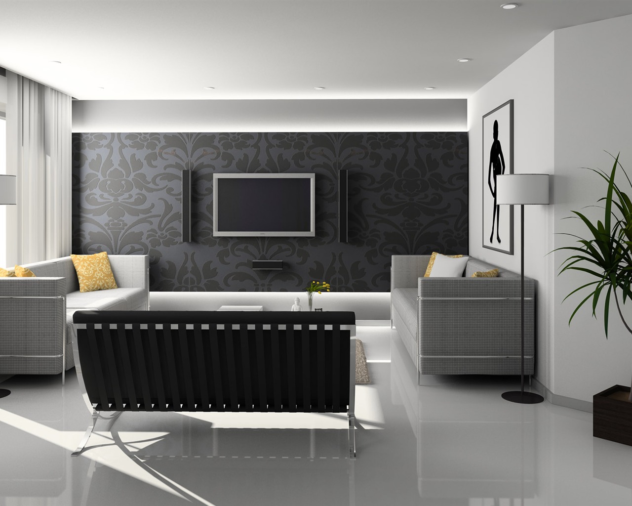 Fashion home wallpaper album (1) #19 - 1280x1024