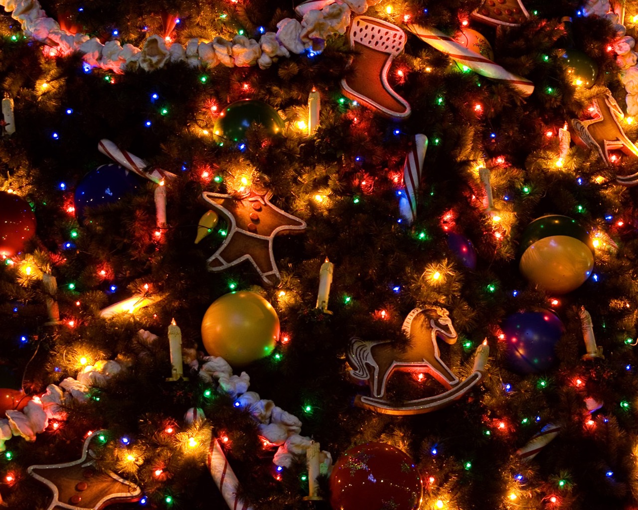 Christmas landscaping series wallpaper (18) #4 - 1280x1024