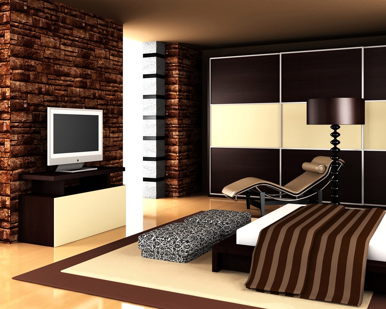 Fashion home wallpaper album (5) #2 - 1280x1024