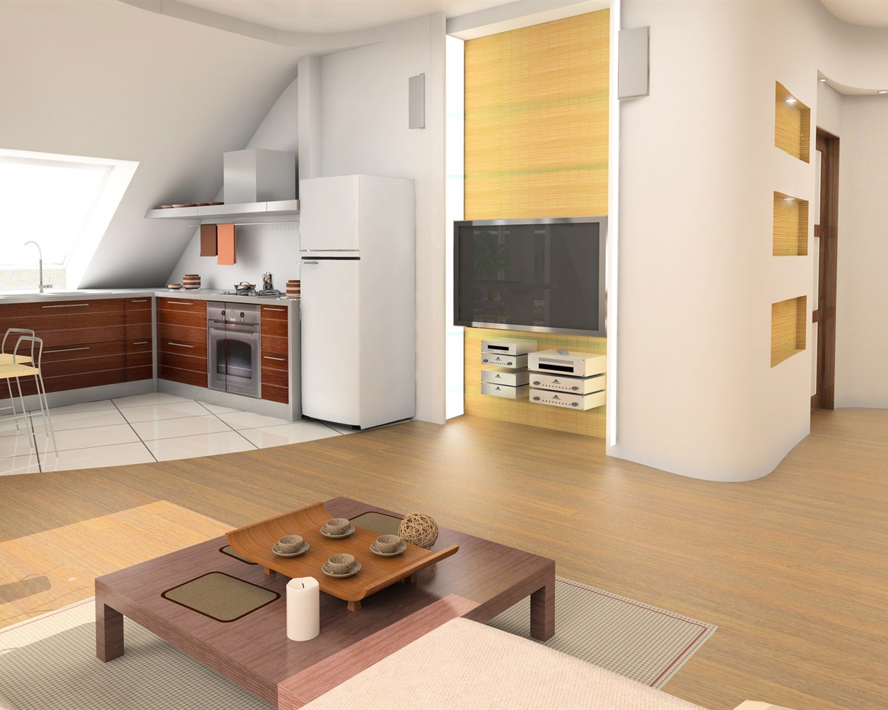 Fashion home wallpaper album (5) #3 - 1280x1024
