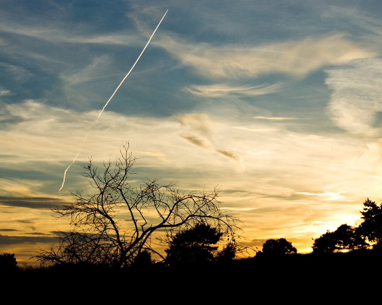 Glow du coucher du soleil HD Wallpaper exquise (1) #15 - 1280x1024