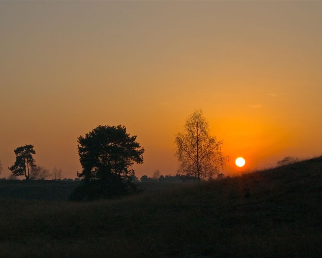 Glow du coucher du soleil HD Wallpaper exquise (1) #27 - 1280x1024