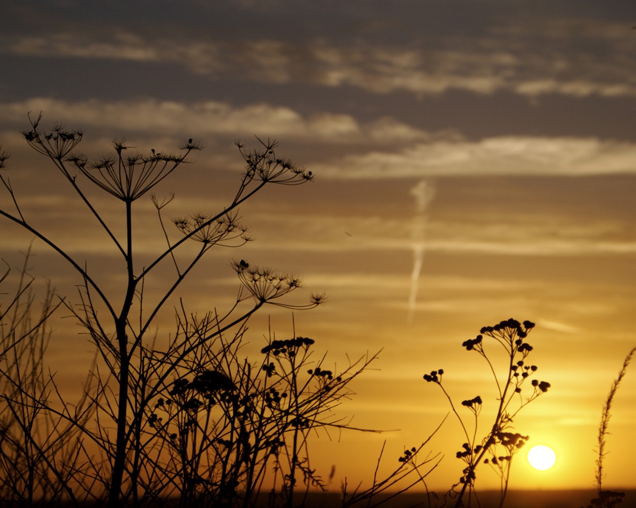 Glow du coucher du soleil HD Wallpaper exquise (1) #30 - 1280x1024