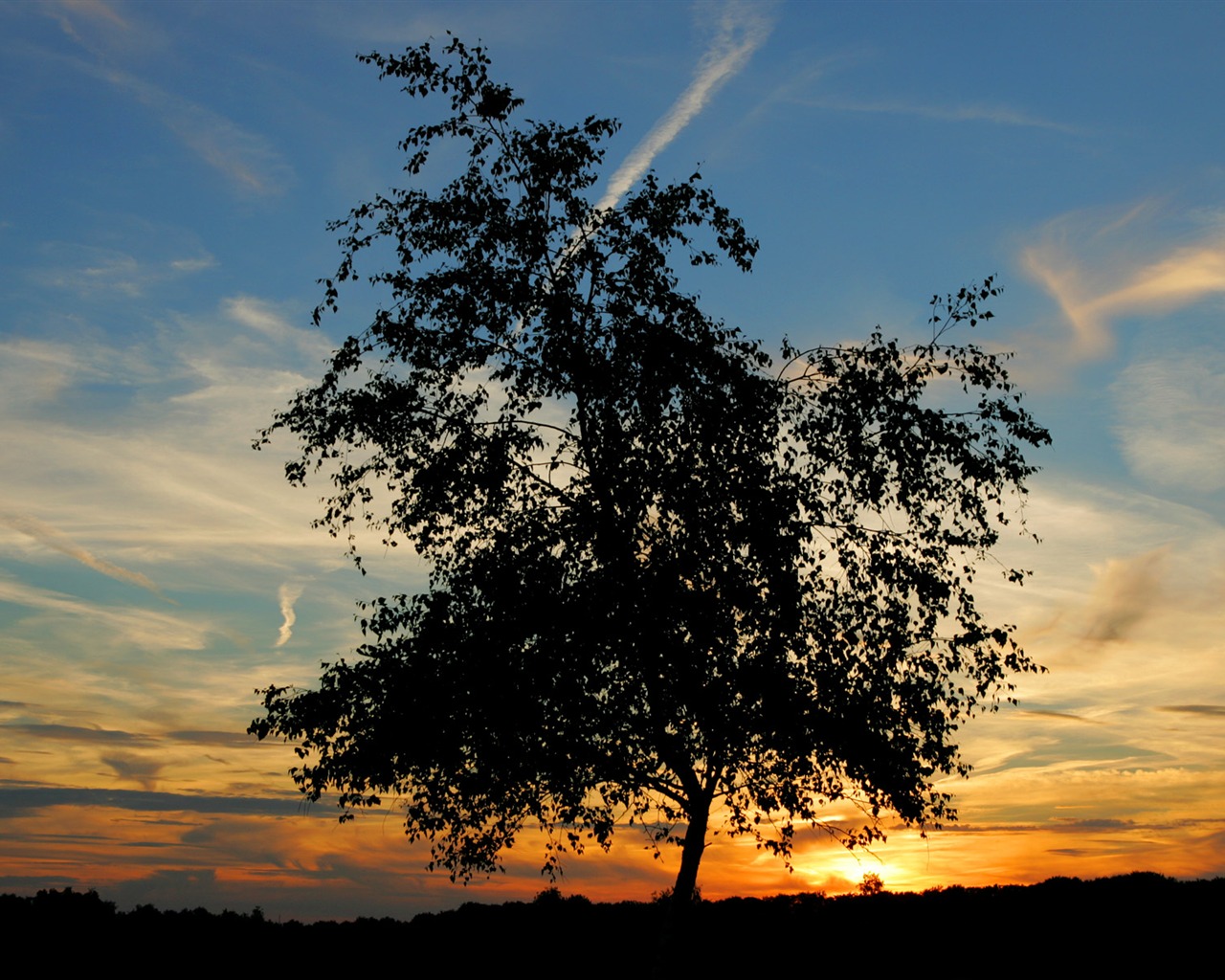 Glow du coucher du soleil HD Wallpaper exquise (1) #38 - 1280x1024