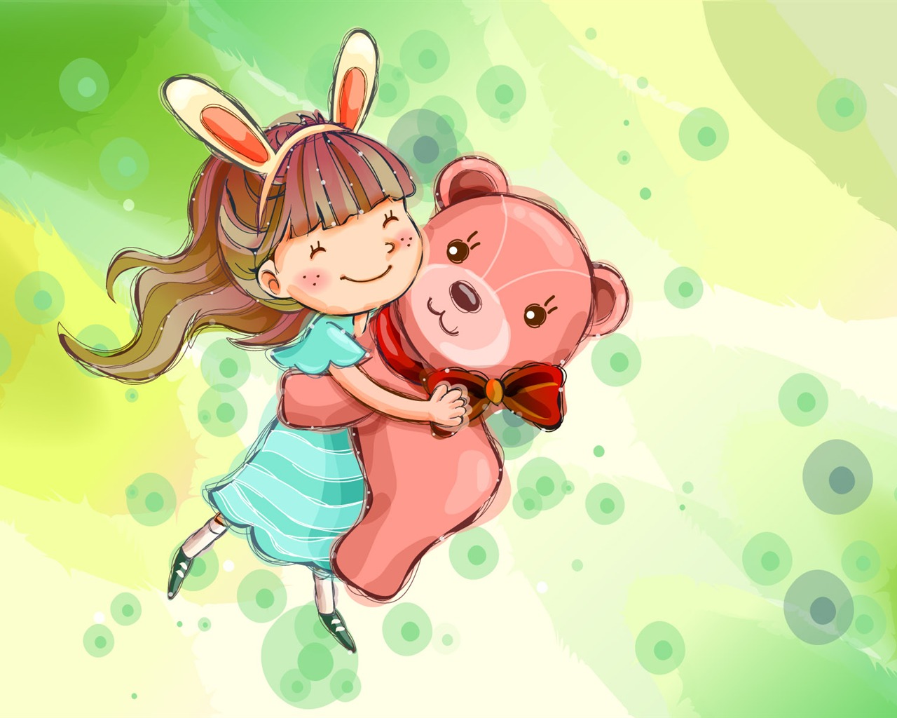 Vector Kinder's Happy Wallpaper (2) #3 - 1280x1024