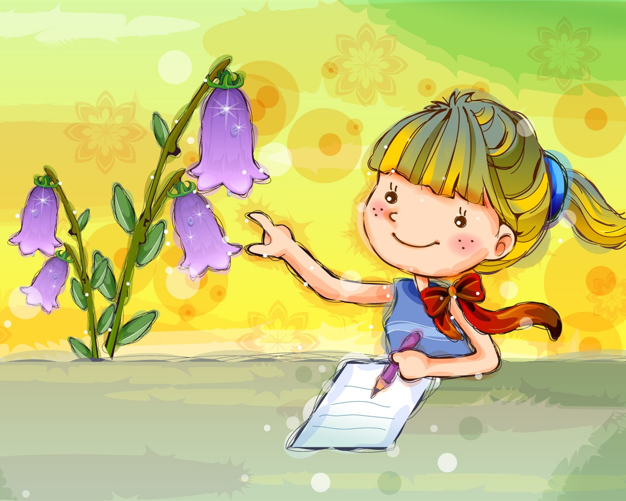 Vector children's Happy Wallpaper (2) #5 - 1280x1024