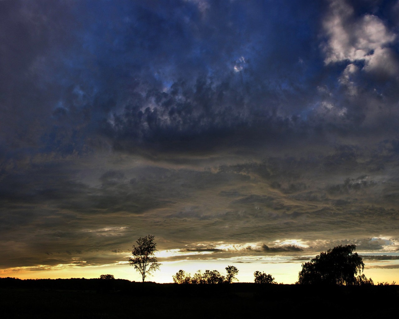 Glow du coucher du soleil HD Wallpaper exquise (2) #6 - 1280x1024