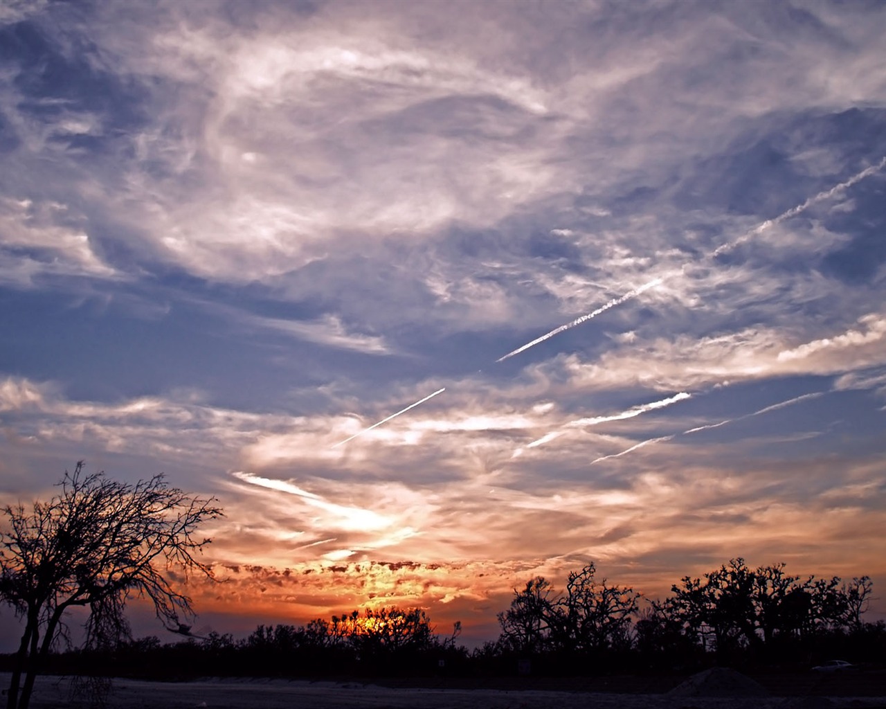 Glow du coucher du soleil HD Wallpaper exquise (2) #23 - 1280x1024