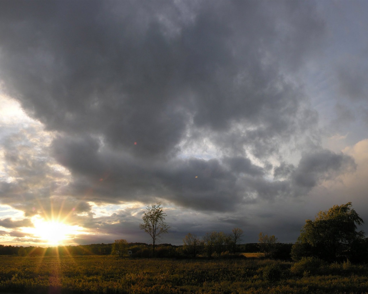 Glow du coucher du soleil HD Wallpaper exquise (2) #31 - 1280x1024