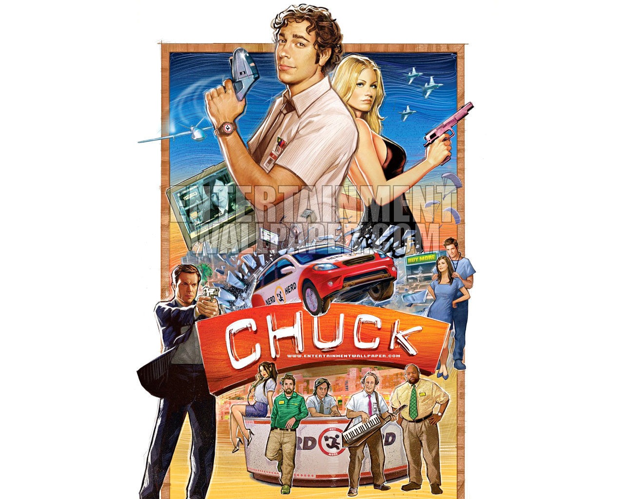 Chuck 超市特工 #33 - 1280x1024