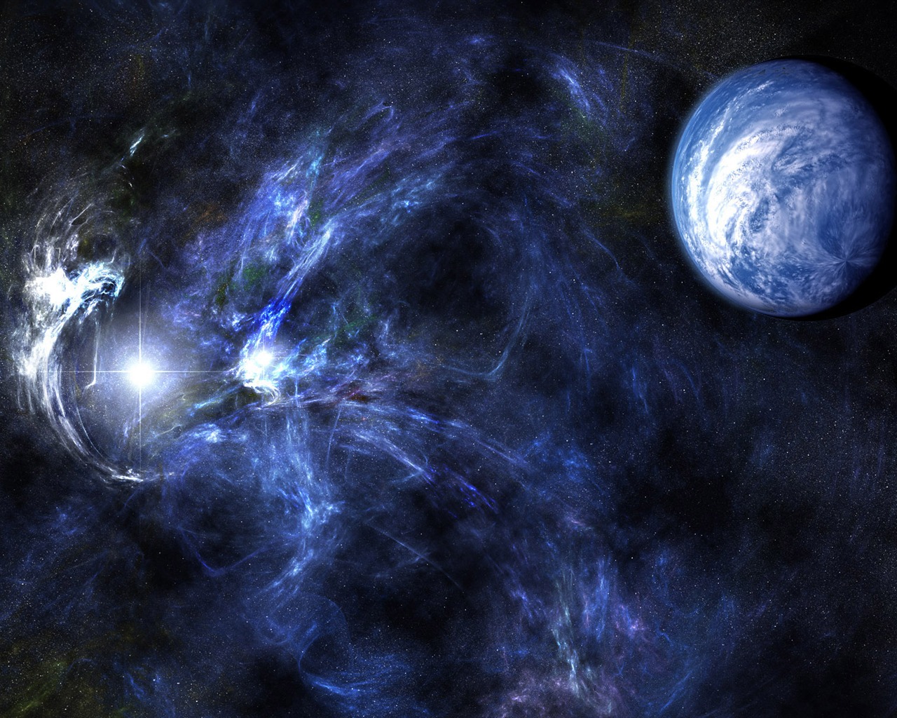 星空地球高清壁紙 #4 - 1280x1024