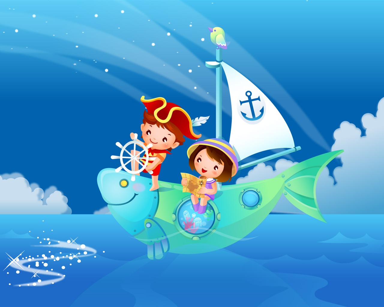 Childhood Dreams Cartoon Wallpaper (1) #12 - 1280x1024