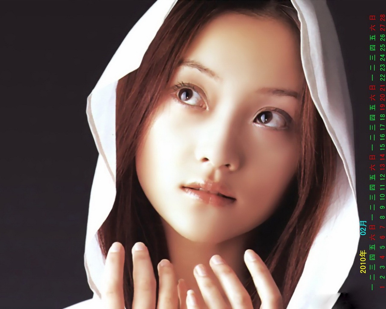 2010年2月明星日曆壁紙 #17 - 1280x1024