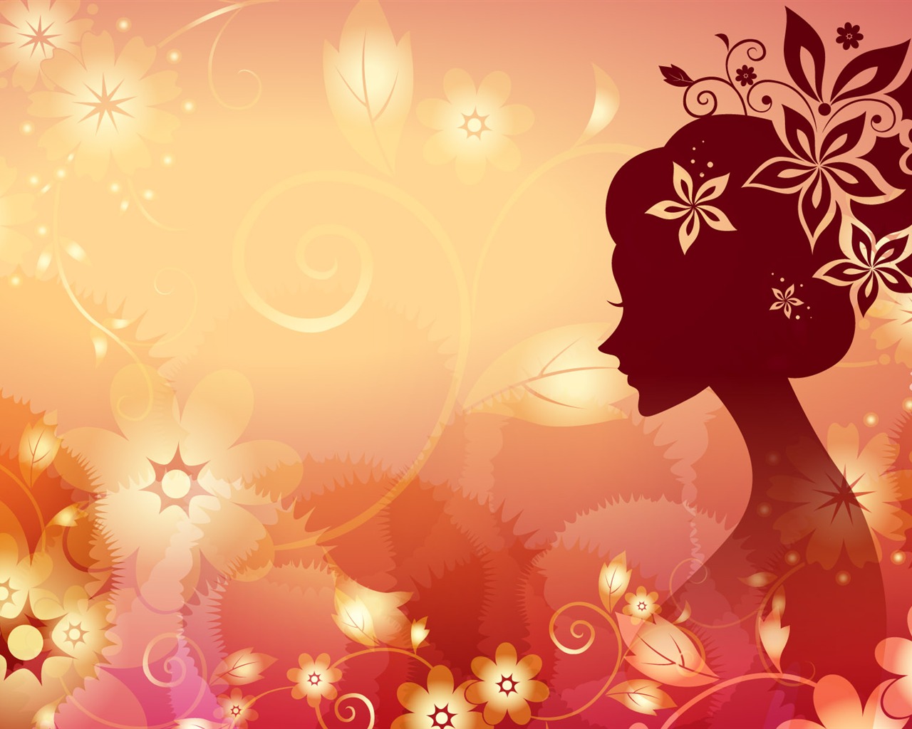 Vector happy childhood Wallpaper (5) #1 - 1280x1024