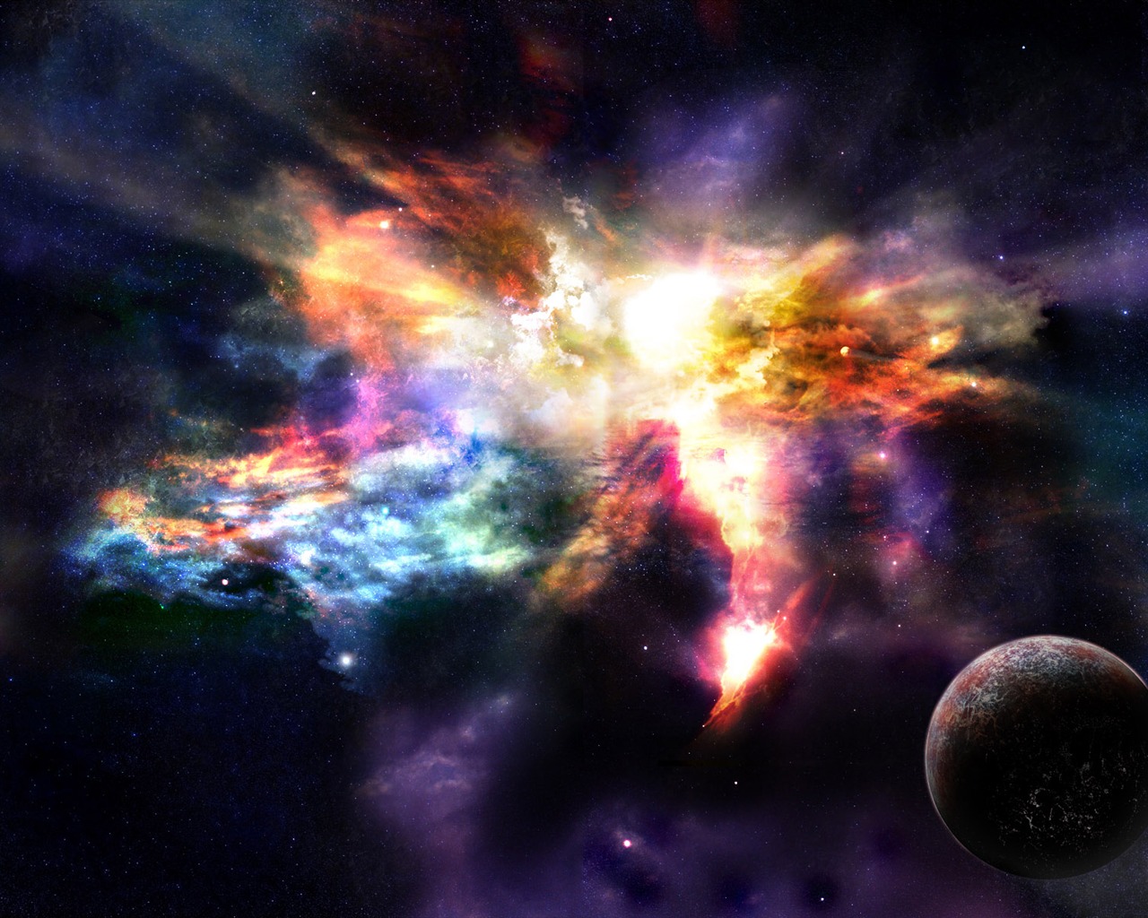 nekonečném vesmíru, krásné Star Tapeta #28 - 1280x1024
