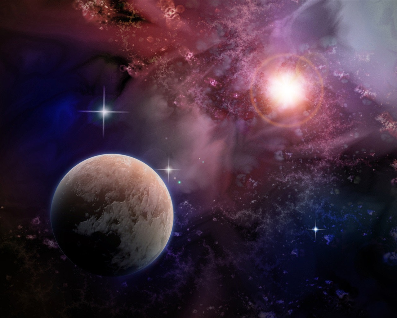Unendlichen Universums, das schöne Star Wallpaper #30 - 1280x1024
