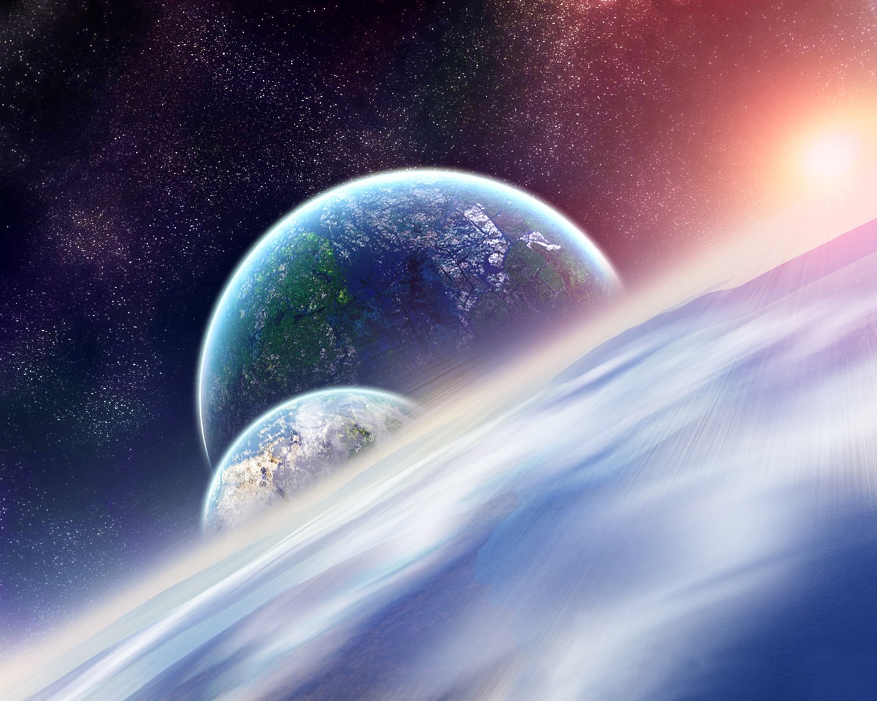 nekonečném vesmíru, krásné Star Tapeta #40 - 1280x1024