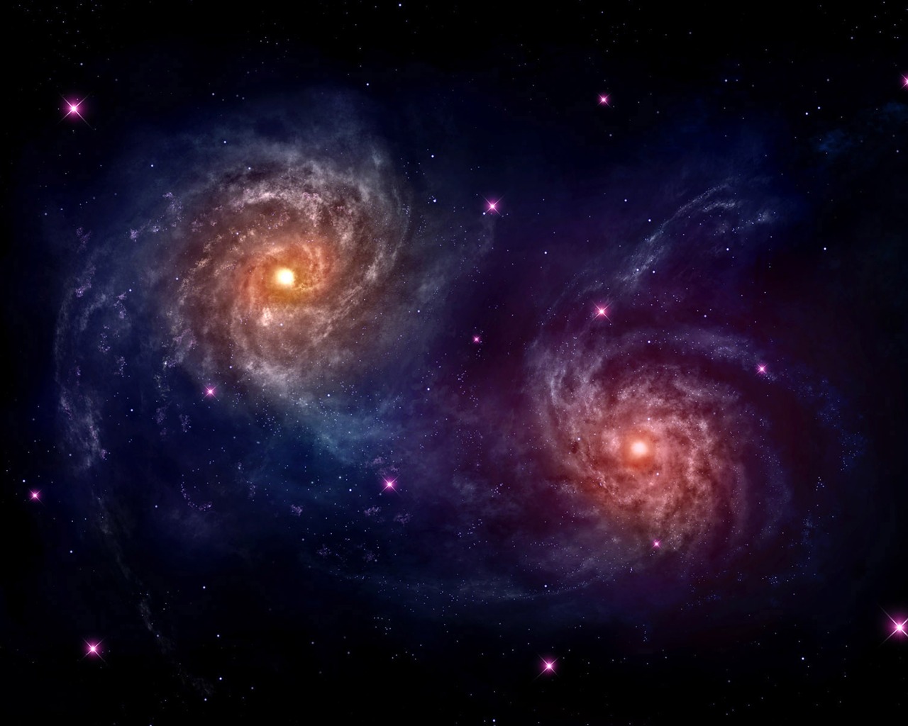 nekonečném vesmíru, krásné Star Tapeta #8 - 1280x1024