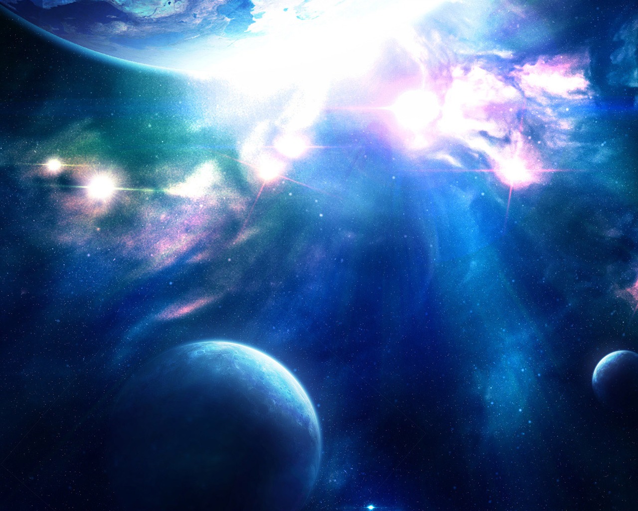 Unendlichen Universums, das schöne Star Wallpaper #14 - 1280x1024